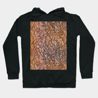 Leaf pattern in autumn colors abstract design Hoodie